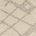 thumbnail image 6 of SAFAVIEH Arizona Almira Geometric Shag Runner Rug, Ivory/Grey, 2'3" x 8', 6 of 6