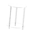thumbnail image 2 of Mesa auxiliar redonda de acrílico, fácil montaje, versátil para espacios pequeños, mesita de noche, mesa auxiliar para dormitorio, hogar, pasillo de Diámetro de 40 cm de altura 50 cm, 2 of 8