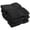 Black, variant on Premium Egyptian Cotton Highly Absorbent Assorted 6-Piece Plush Towel Set - 13" x 13"