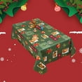 thumbnail image 5 of Yhmxh Christmas Rectangle Tablecloth,Christmas Tablecloth 4.92x6ft Rectangle,Washable Water Holiday Microfiber Table Cloth Decorative Table Cover For Banquet Party Tablecloth Tablecloth, 5 of 5