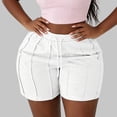 thumbnail image 2 of Uobin Women's Sweat Shorts Plus Size Lounge Athletic Drawstring High Waisted Trendy Summer Shorts with Pockets, 2 of 5