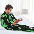thumbnail image 6 of Zufioo Eyeball Monster Mens Pajamas Set, Mens Long-Sleeved Pajama and Pajama Pants,Pajamas Para Hombres,Men's Sleepwear-Large, 6 of 7