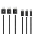 thumbnail image 5 of 3-Pack 10FT Black Type C USB-C Charger Cable Cord 3A Fast Samsung Galaxy S23 S22 S21 S20 S10 S9, LG, 5 of 5