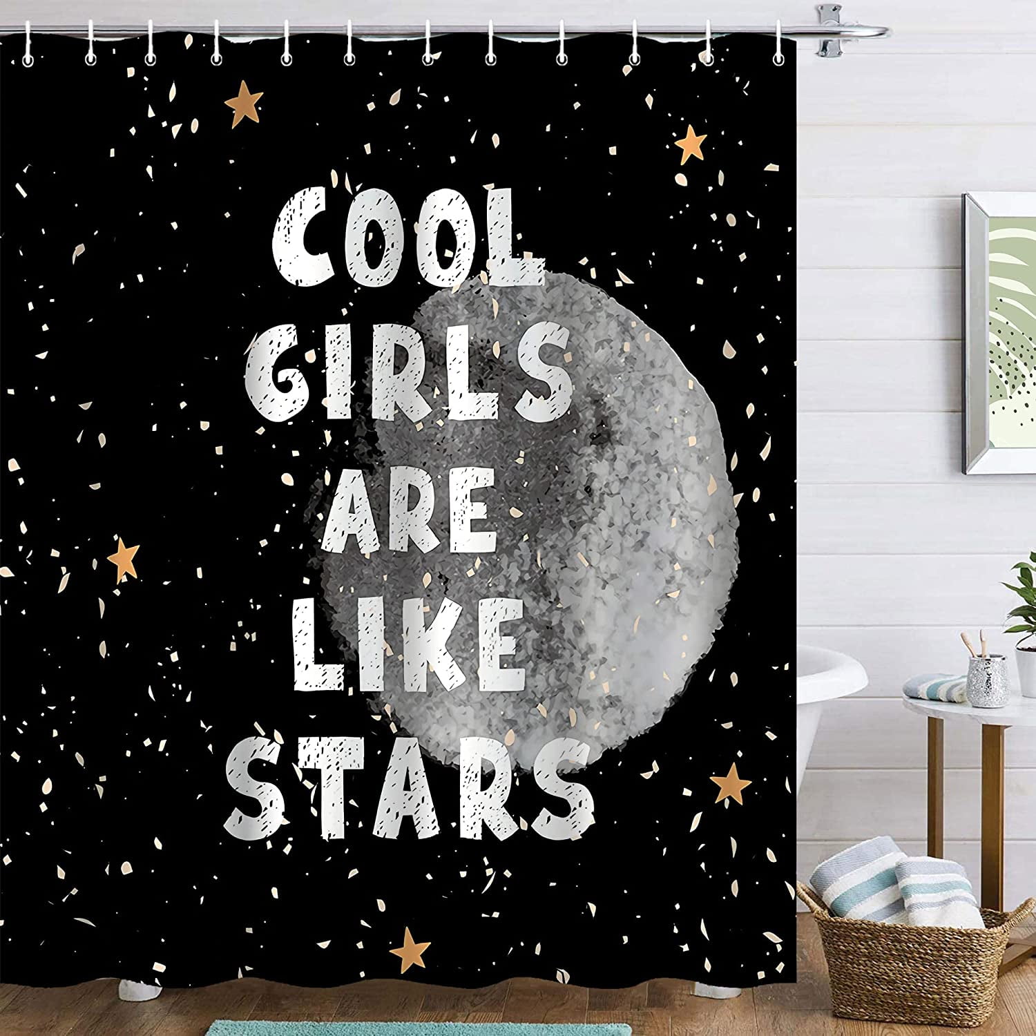 Galaxy Shower Curtain Space Shower Curtain Shower Curtain Stars Cool