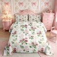 thumbnail image 2 of Manfei Cottagecore Blossom Full Size Comforter Sets 3-Piece,Garden Flowers Leaves Bedding Comforter Set,1 Comforter and 2 Pillowcases,Reversible, 2 of 6