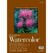 Strathmore 400 Series Watercolor Block, Cold Press, 11"x15" Bound (4 sides), 15 Sheets/Block 11x15