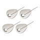 thumbnail image 2 of Cuencos para pesar granos de café con cucharas, recipiente dosificador de cerámica portátil 4 tazones 4 cucharas, 2 of 9