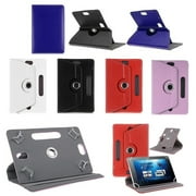 360 Degree 7/8/9/10Inch Universal Tablet Flip Case Faux Leather Stand Cover