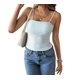 thumbnail image 2 of Camisola Corta Sin Mangas con Tirantes Finos A Rayas Y2K para Mujer, Estilo Entallado, con Espalda Descubierta, Estética para Salir. Azul y XL, 2 of 10