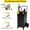 Black, variant on Historyli 40 Gallon Fuel Gas Caddy, with Wheels & Manual Siphon Pump, Portable, with Discharge Hose, Black