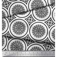 thumbnail image 3 of Soimoi Georgette Viscose Fabric Floral Mandala Decor Fabric Printed Yard 42 Inch Wide, 3 of 3