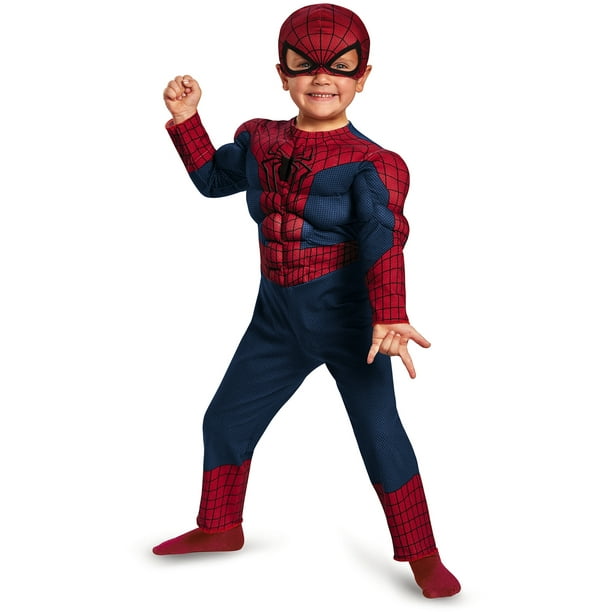 Spider-Man Movie 2 Muscle Toddler Halloween Costume - Walmart.com