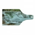 thumbnail image 1 of Nature Cutting Board, Waterfall Bamboo Tree Japanese Style Garden View Picture Print Jungle Stream, Decorative Tempered Glass Cutting and Serving Board, in 3 Sizes, by Ambesonne, 1 of 2