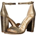 thumbnail image 4 of Sam Edelman Women's Yaro Heeled Sandal, Pure Gold Brushed Suede, 10.5 M US, 4 of 7