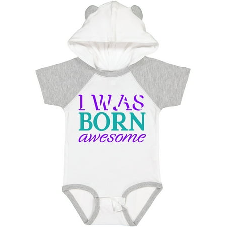 

Inktastic I Was Born Awesome Gift Baby Boy or Baby Girl Bodysuit