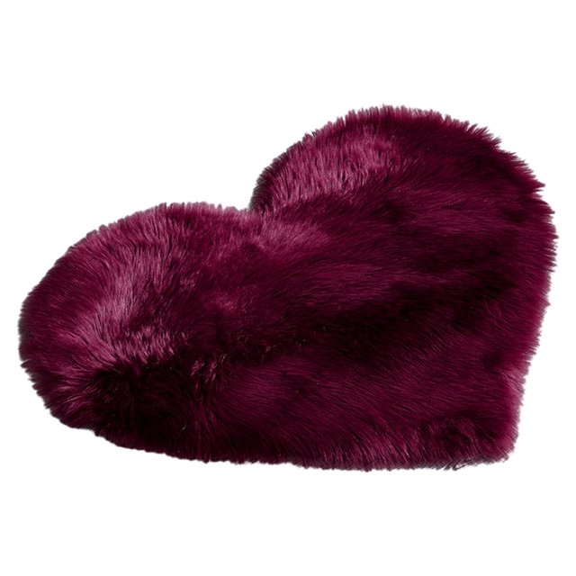 LCXmlly Pencil Bag Strong Water Absorption Rug Mat Love Heart Shape NonSlip Acrylic Fluffy Carpet