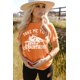 thumbnail image 1 of ABPHQTO Camiseta naranja con gráfico de cuello redondo Take Me To The Mountains para mujer, 1 of 5