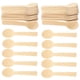 thumbnail image 3 of 100 cucharas para pastel, cucharas para helado, cucharas de postre de bambú, cucharas para servir., 3 of 8