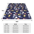 thumbnail image 3 of Pofeuu Colorful Jellyfish Print Ultra-Soft Micro Fleece Blanket,for Bed Or Sofa,All Season Throw Blankets Flannel Blanket-50"x40", 3 of 7