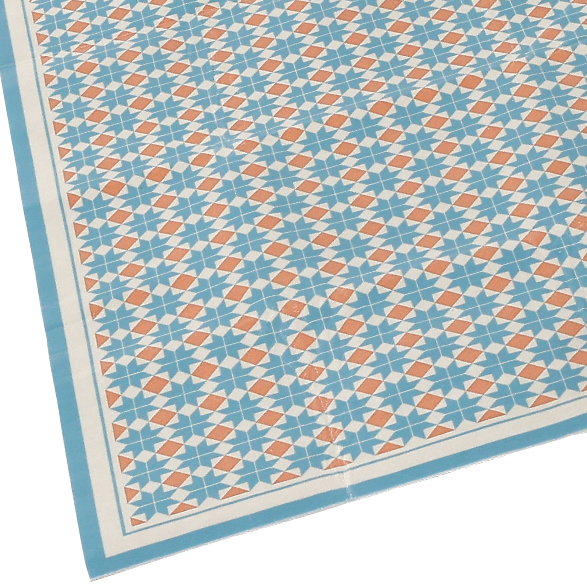 Unique Bargains Kitchen Rugs Large Anti-Slip Foot Wipe Mat No Washing Mat Blue 24"x36"