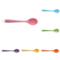 thumbnail image 2 of 6 Pieces Small Silicone Spoons Multicolored Nonstick Kitchen Spoons Silicone Mixing Spoon for Cooking Heat Resistant Tea Spoon for Kitchen Cooking Baking Serving (Orange), 2 of 5