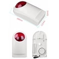 thumbnail image 1 of Sirena de alarma, sirena inalámbrica con luz intermitente LED que funciona con sistema de alarma 1 pieza, 1 of 2