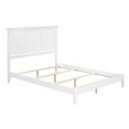 thumbnail image 4 of AFI Madison Queen Solid Wood Foundation Bed with Panel Headboard, White, 4 of 4