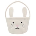 thumbnail image 2 of CoreLiving Baby Gift Baskets Easter Bunny Tote Bags with Sturdy Handles Woven Storage Basket and Egg Hunt Bucket Set for Baby Boys Girls Toddler Infant, 2 of 8