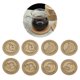 thumbnail image 2 of Bearachild Posavasos de corcho resistente a las manchas con parte inferior de corcho, posavasos de copa absorbente, posavasos decorativo para bebidas, Cocina y Comedor Bearachild HA013165-00, 2 of 6