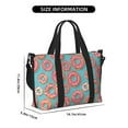 thumbnail image 2 of Travel Duffle Bag Pink Donut Print Blue Travel Tote Bags Carry on Luggage Waterproof Weekender Bags with Top Handle Adjustable Shoulde Strap for Travel Gym, 2 of 5