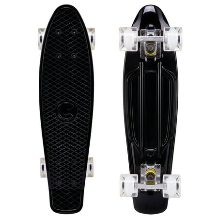 Cal 7 Complete Onyx Mini Cruiser | 22 Inch Micro Board | Vintage Skateboard For School And (Best Wakesurf Board For Big Guys)