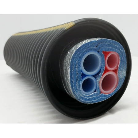 Insulated Pipe 3 Wrap, (4) 3/4' Non Oxygen Barrier