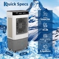 thumbnail image 2 of Senfot 3500 CFM Evaporative Air Cooler Remote Control 8.4 Gal Portable Swamp Cooler 3 Speeds Timer Function for Home Office Indoor Use, 2 of 8