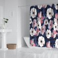 thumbnail image 2 of Pioneer Flower Floral Print Pattern Shower Curtain 72"x72" ,Bathroom Decorative Shower Curtains Set with 12 Hooks,Modern Waterproof Washable Shower Curtain, 2 of 6