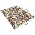thumbnail image 4 of Vintage Halloween Poster Pattern Blanket,Comfortable Soft Lamb Wool Throw Blanket,All Season,Warm Lightweight Blankets for Sofa Bed Couch Living Room Chair,60"x80", 4 of 4