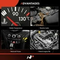 thumbnail image 6 of A-Premium Engine Coolant Thermostat Housing Assembly with Sensor Compatible with Chevrolet Cruze 2011-2015, Sonic 2012-2018, Trax 2016-2017, Aveo/Aveo5 2009-2011, Cruze Limited & Pontiac G3, G3 Wave, 6 of 8