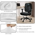 thumbnail image 3 of FKELYI 4 Piece Set Officec Chair Cover with Removable Armrest Covers Vintage Black Cat Print Swivel Boss Chair Protector Dustproof Armchair Cover for Home Office Decoration, 3 of 7
