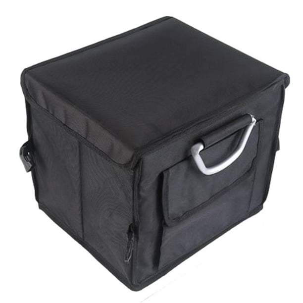 Organizador de maletero de coche plegable, resistente y duradero, para SUV, con funda Negro