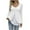 White, variant on Lmnyox Women's Tunic Tops S-5XL Long Sleeve Scoop Neck Fashion Shirts Fall Trendy 2 in 1 Blouses Outfits