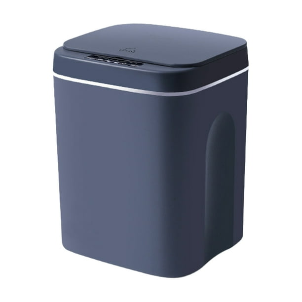 Monstrate Experiencia plástica de eliminación automática de desechos con manos libres Bote de basura sellado y bloqueado por olores Suministros de limpieza para el hogar Modo tres gris oscuro