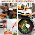 thumbnail image 7 of Set of 3 High Temp Silicone Spatulas Heat Resistant Rubber Heavy Duty Silicone Scraper Spatula with Handle, 7 of 7
