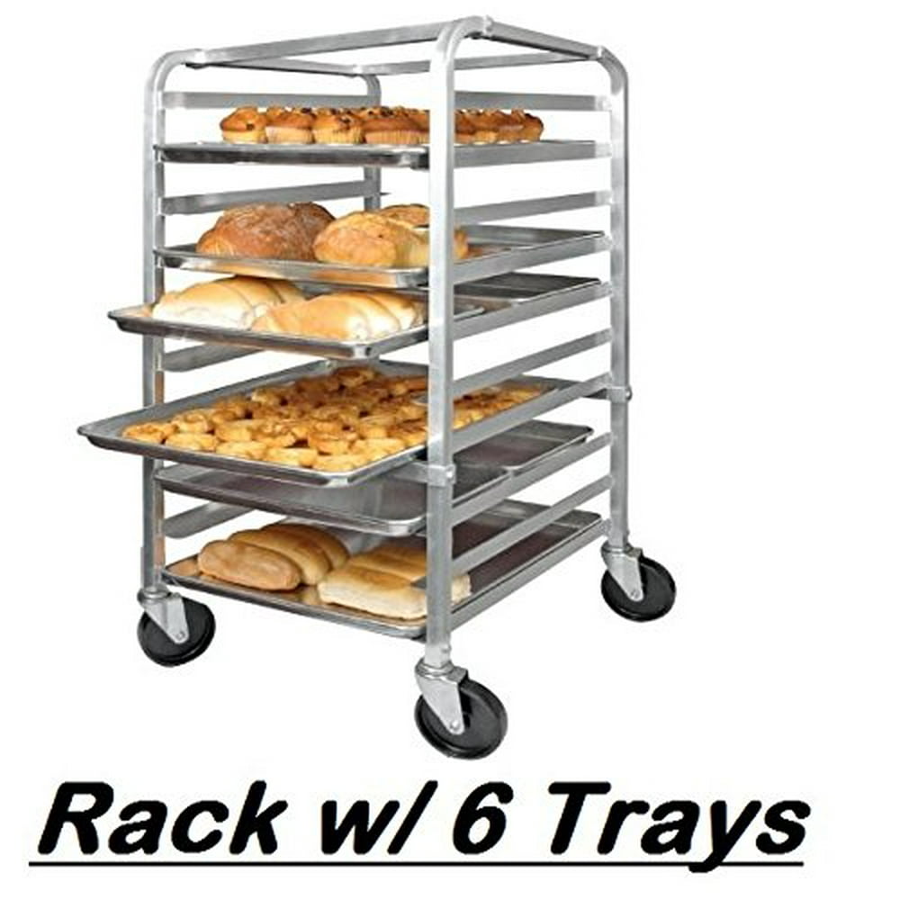 Winco Bun Pan Rack 10 Slot and (6) Bun Pan Trays, Full Size Walmart
