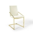 thumbnail image 2 of Pitch Dining Armchair Performance Velvet Set of 2 Gold Ivory, 2 of 7