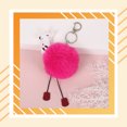 thumbnail image 2 of Jumpingount LLavero de dibujos animados titular Animal de peluche puerta portátil colgante anillo decoración llavero joyería para niños Accesorios de disfraces Amarillo Jumpingount AP014325-01, 2 of 6