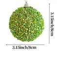 thumbnail image 3 of SLYNSHome 4Pcs Christmas Ornaments Ball,Glitter Sequin Xmas Balls Shatterproof Hanging Christmas Balls Baubles Pendant for Xmas Trees Wedding Party Christmas Decorations(3.1Inch,Pink), 3 of 5