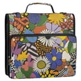 thumbnail image 5 of FORMRS Zipper Binder with Shoulder Strap 2-inch Ring 500 Sheet Capacity File Bag, Blue Floral, 5 of 5