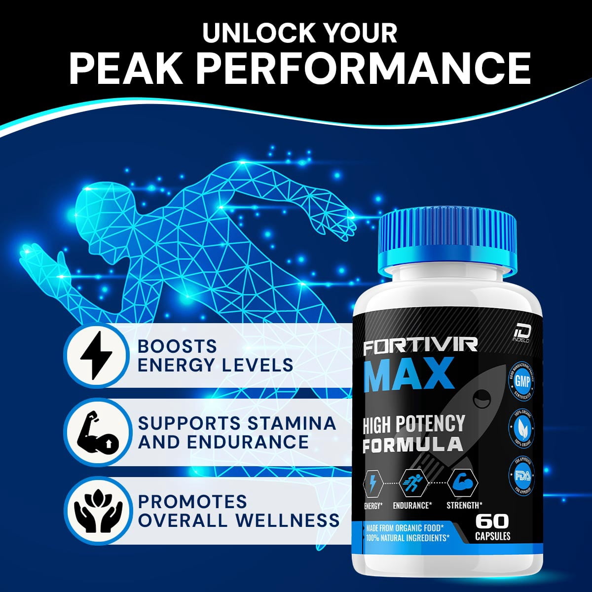 Pilules Vigour Max Pour Hommes - Augmentation Endurance Et Testostérone - 30 Capsules - Neuf