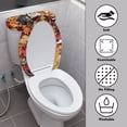 thumbnail image 3 of HELLHERO Toilet Lid Covers Set Maple Leaf Horse Pattern Pack of 2 Adjustable for Bathroom Home Fits All Toilet Shapes Toilet Seat Lid Cover, 3 of 7
