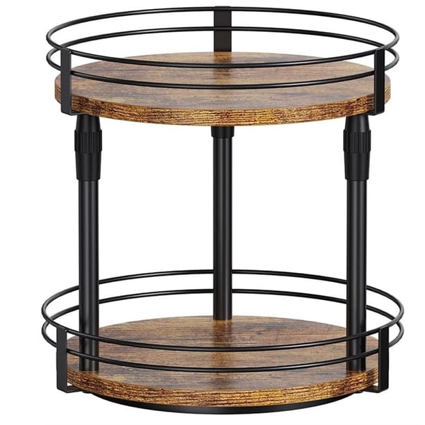 Organizador de Giratorio de 2 Niveles para Cocina, Armario, Encimera o Despensa. Soporte Giratorio para Condimentos.