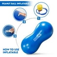 thumbnail image 2 of InnotechSC Peanut Ball - Anti Burst Exercise Ball for Labor Birthing, Physical Therapy for Kids, Core Strength, Flexible Seating, Home & Gym Fintness, sensory chair Wiggle Seat (Include Pump), 2 of 8